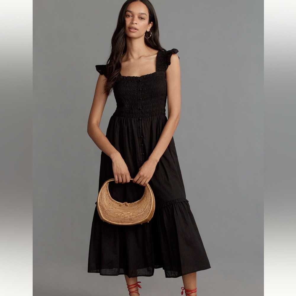 Anthropologie “Peregrine” square neck dress